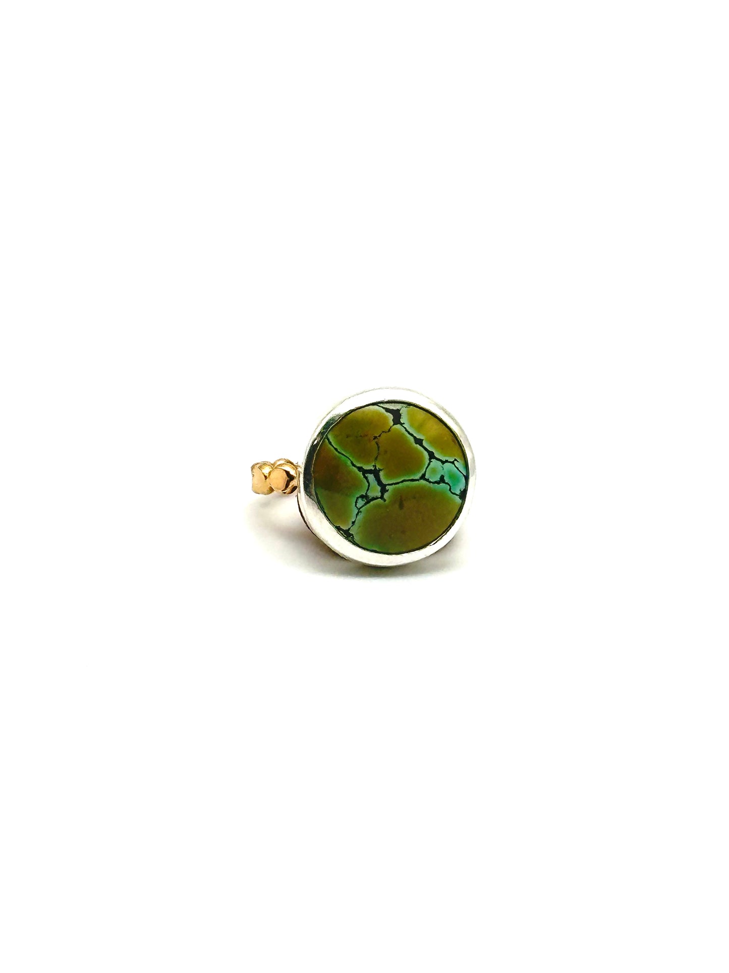 Round mixed metal ring size 5