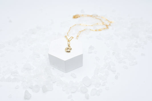 Bubble Alphabet Charm Necklace