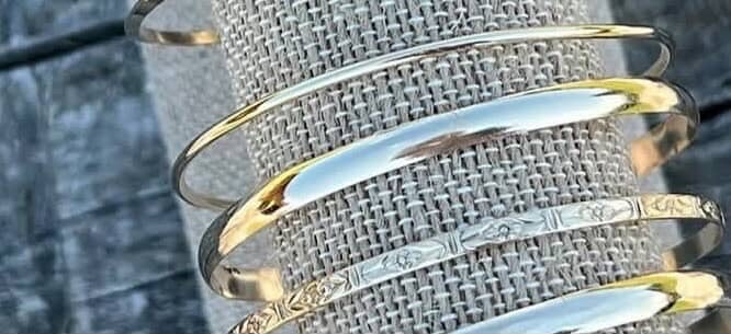 14k bangles Allison 🤍