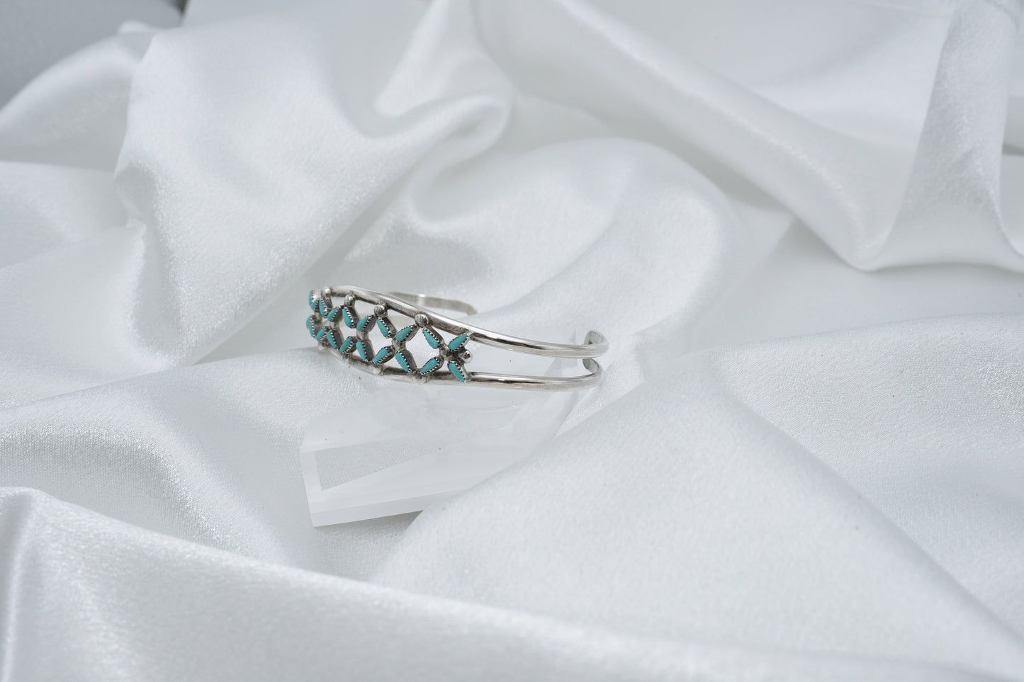 Zuni Turquoise and sterling cuff