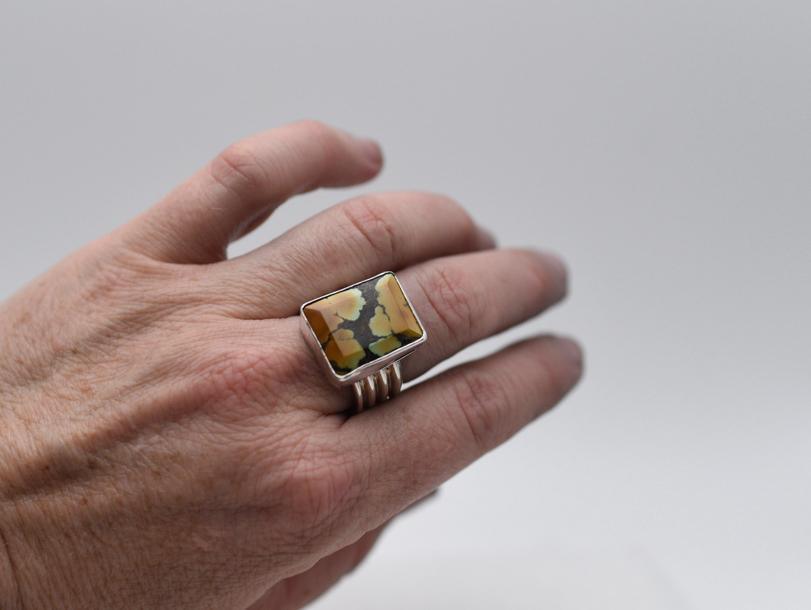 Giraffe Turquoise ring size 7-7.5