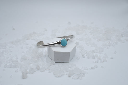 Turquoise and sterling cuff.