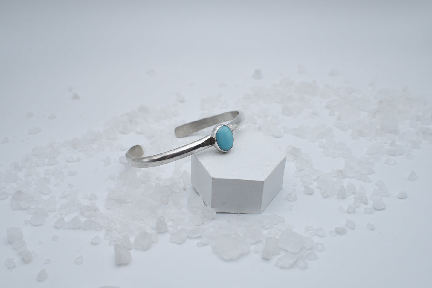 Turquoise and sterling cuff.