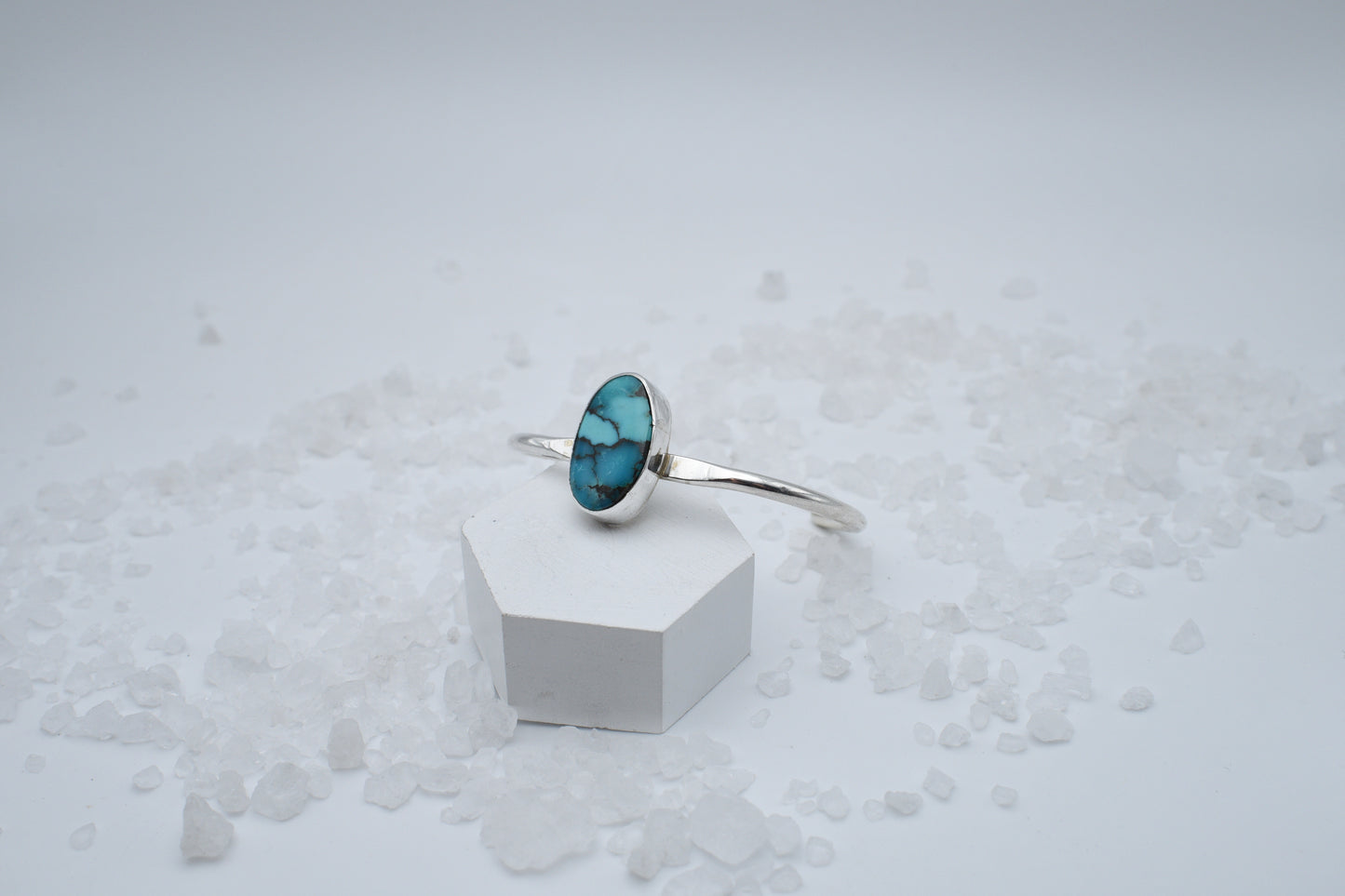 Turquoise and sterling cuff.