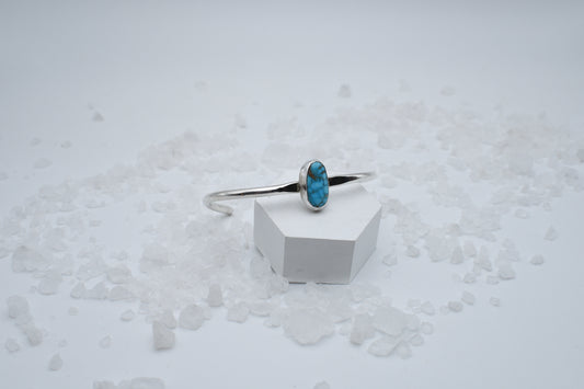 Sterling silver and turquoise cuff