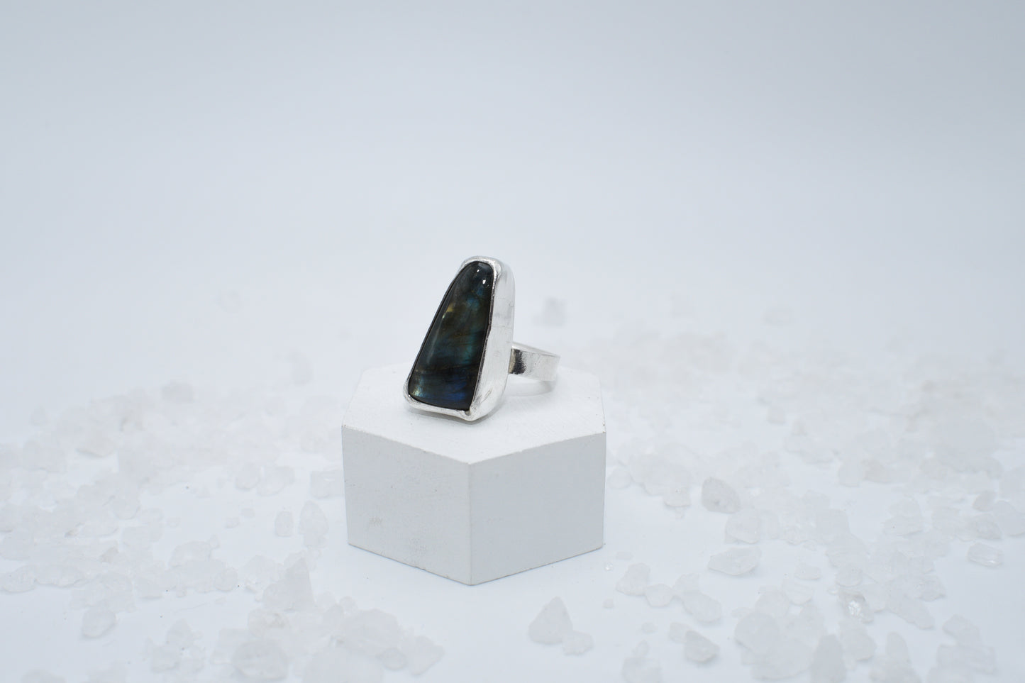 labradorite and sterling ring size 5.75