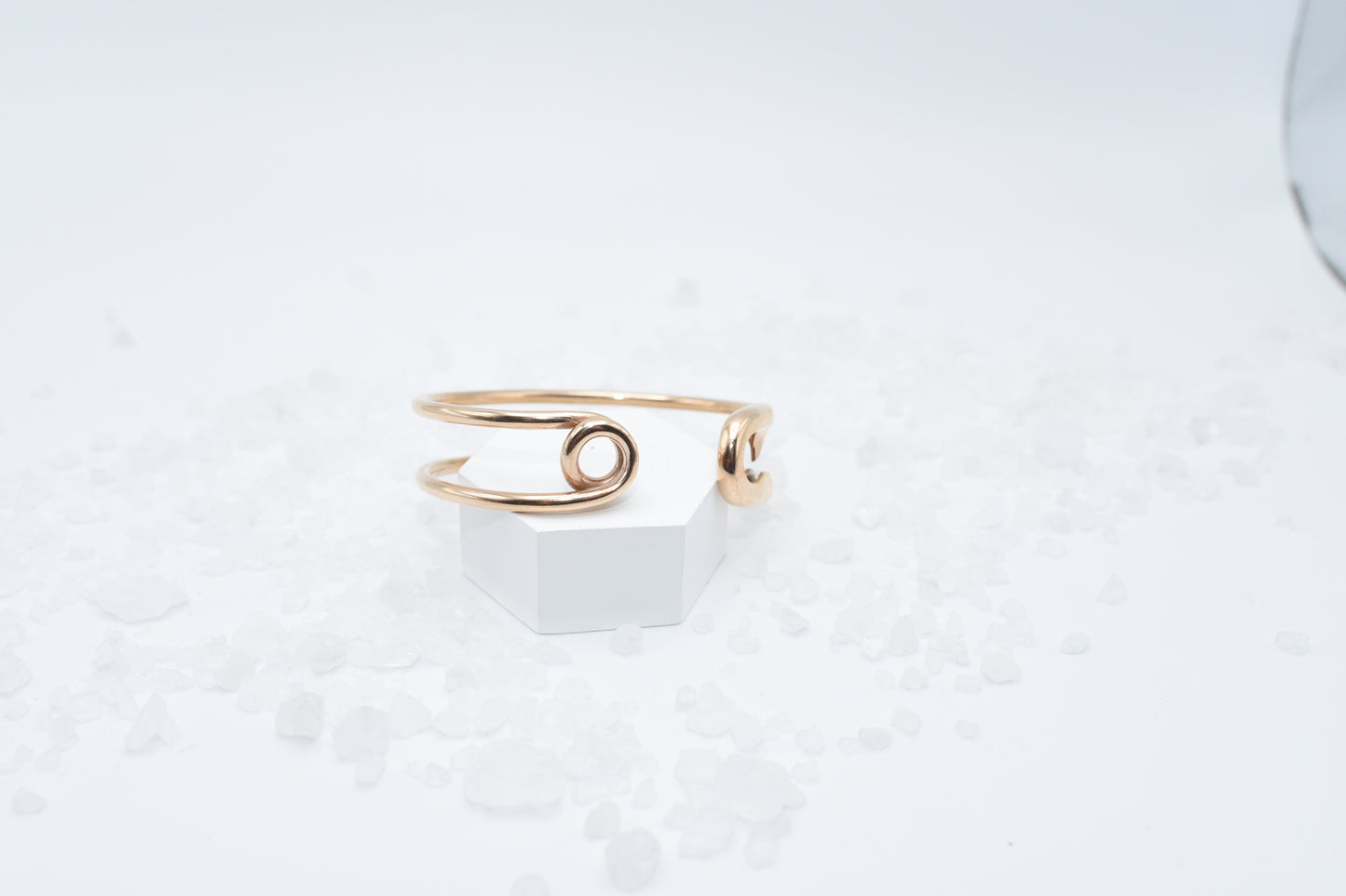 Safety Pin Bronze Cuff