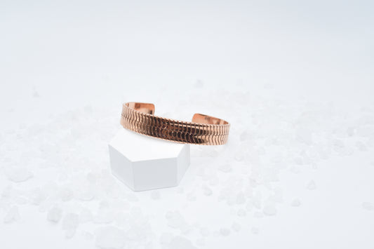 Herringbone Copper Cuff