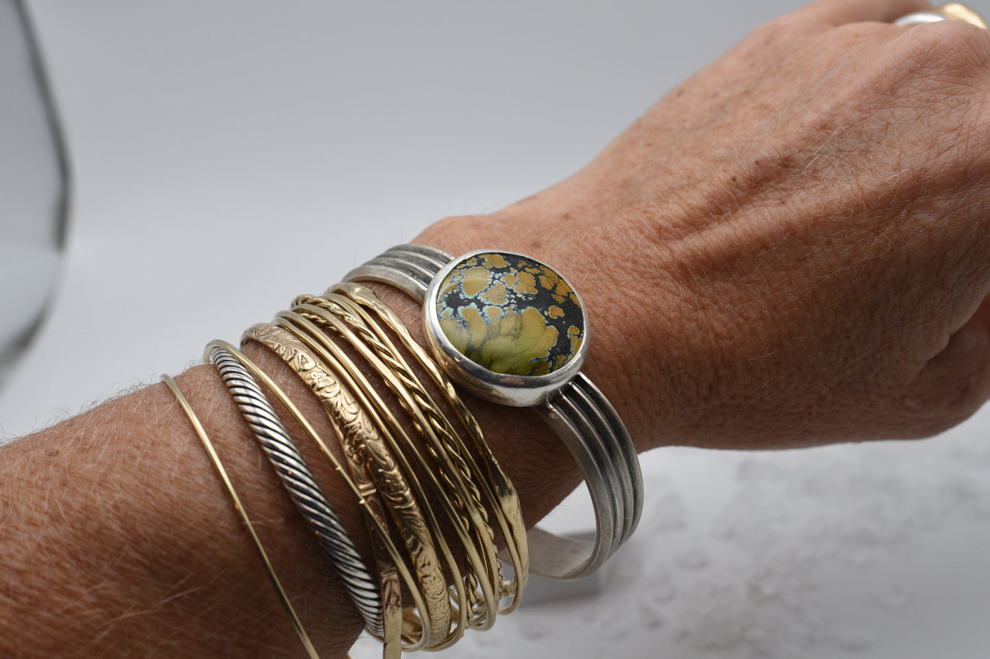 Turquoise and Sterling Cuff