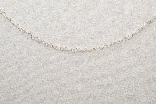 Sterling silver heart chain