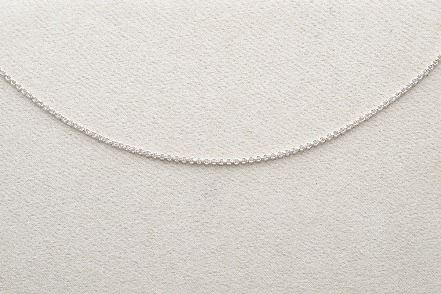 Sterling silver double round chain 18"