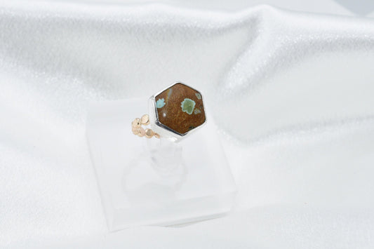 brown turquoise ring size 6