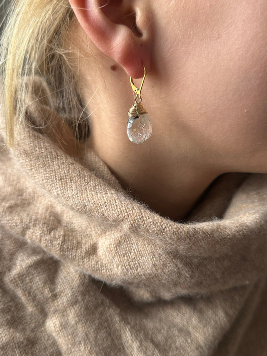 Quartz earrings