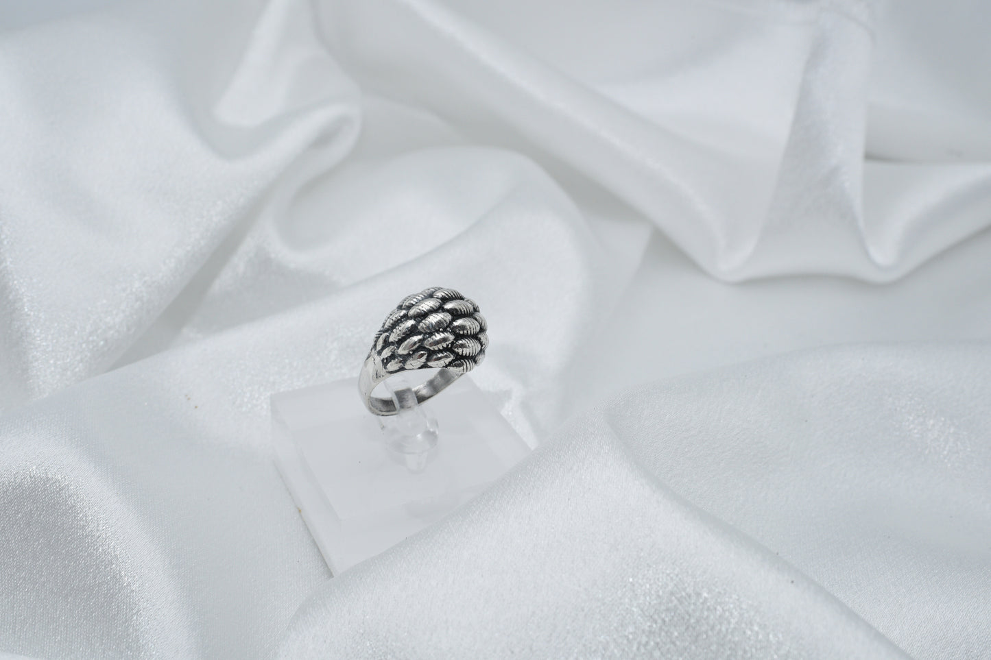 Beaded dome ring. Size 6.5