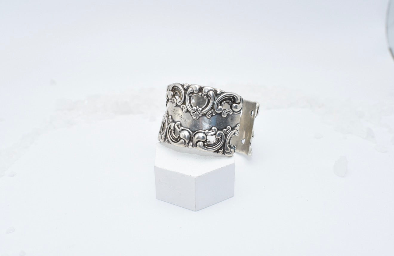 Solid sterling ‘father’ cuff