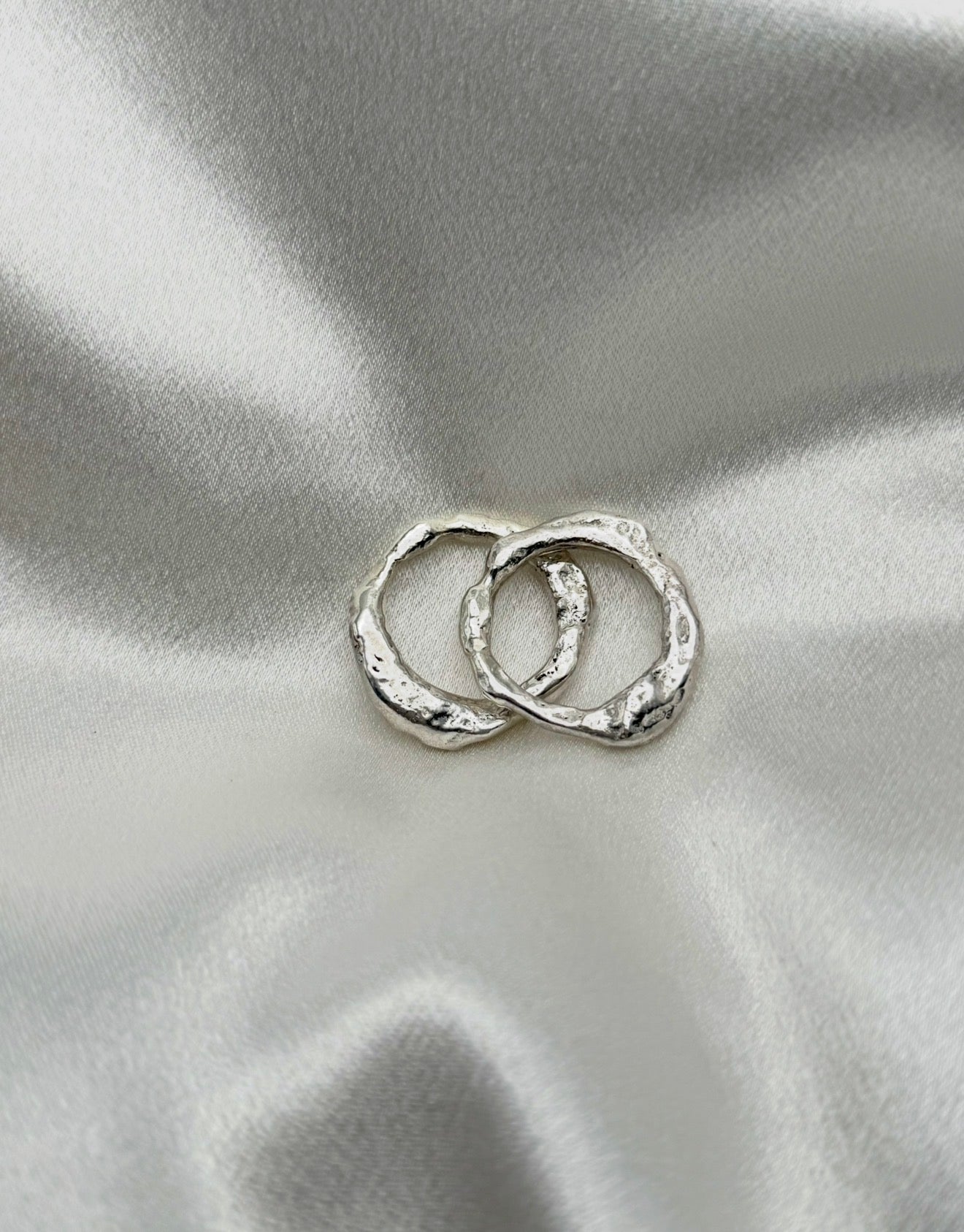 Hand cast sterling ring multiple sizes.