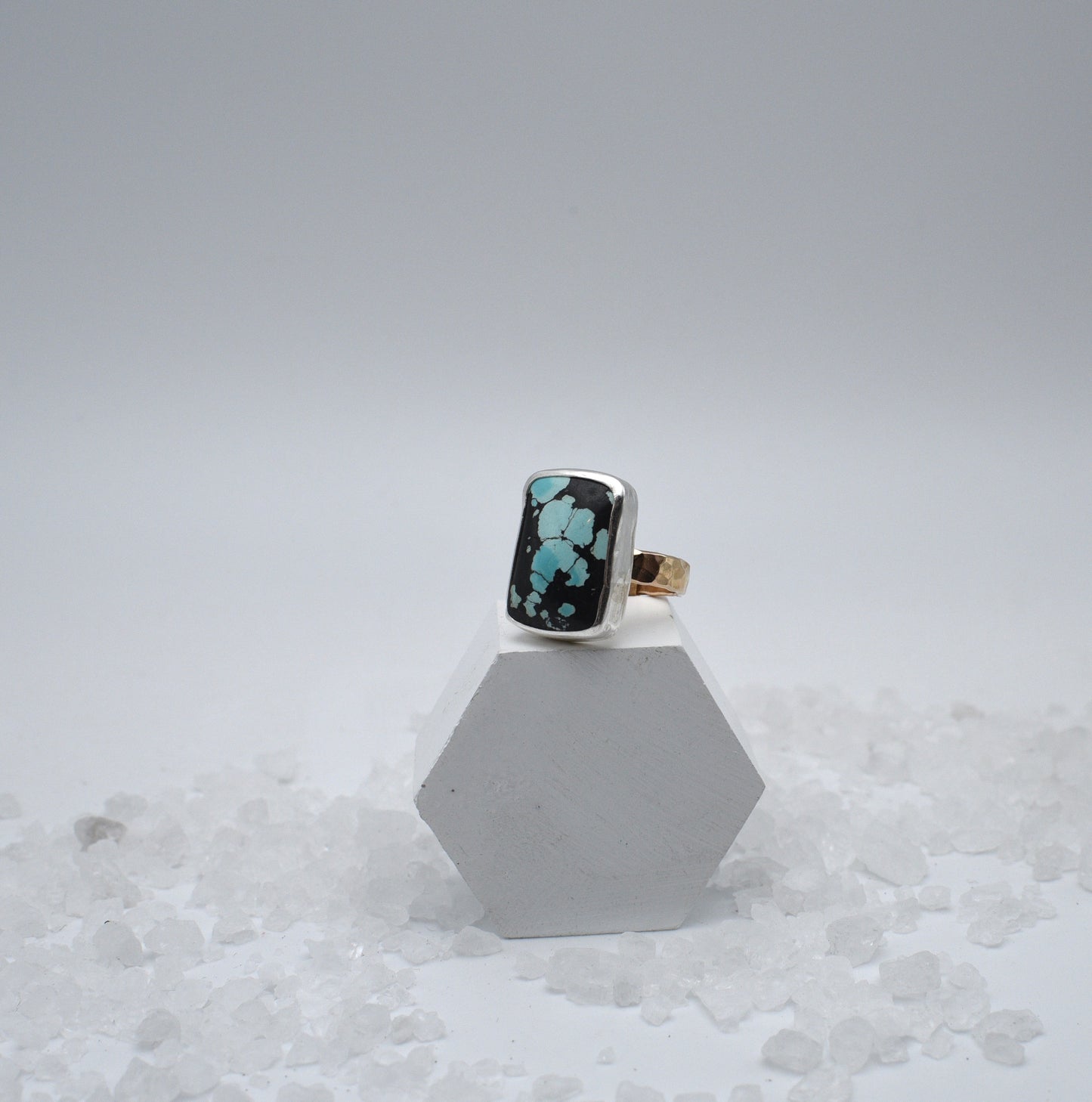 Size 7 mixed metal ring