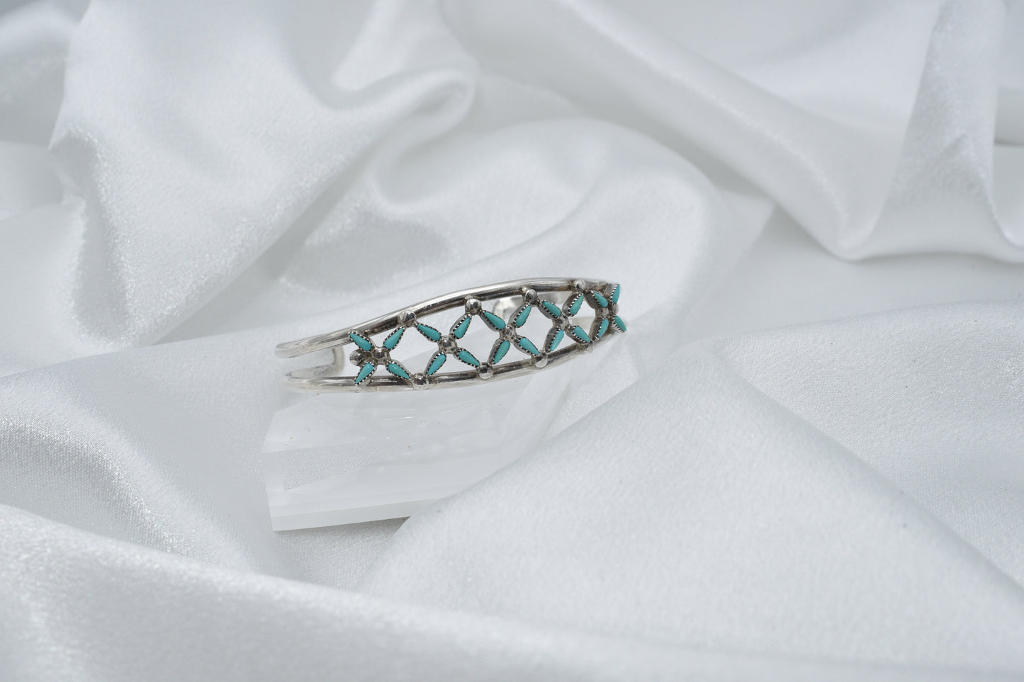 Zuni Turquoise and sterling cuff