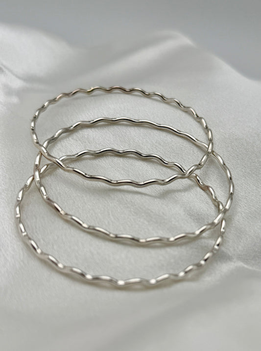Sterling Tides Bangle