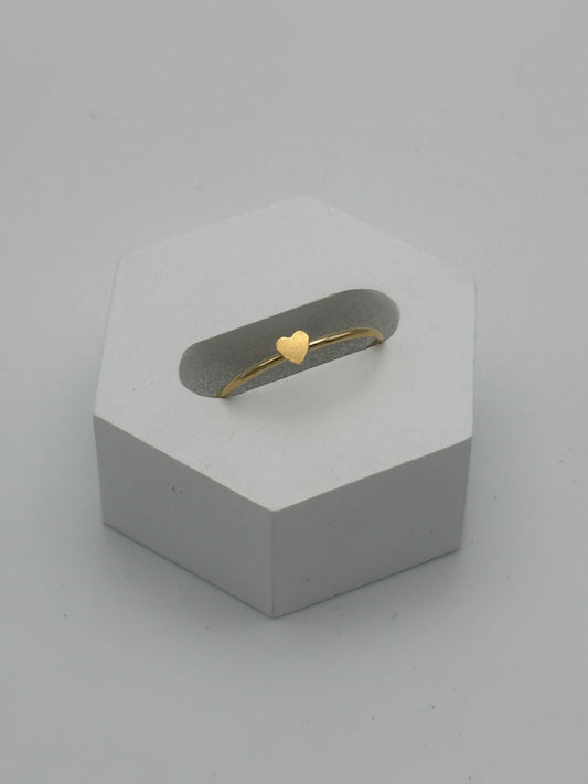 Gold filled heart stacker