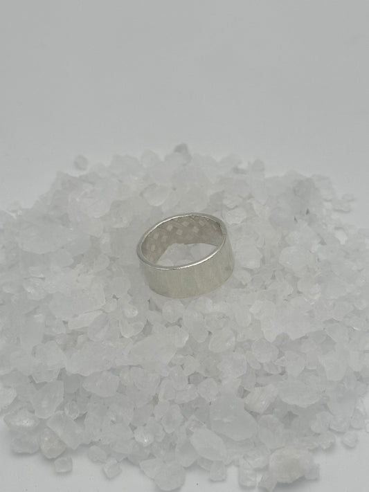 Wide Sterling Silver Band Size 10