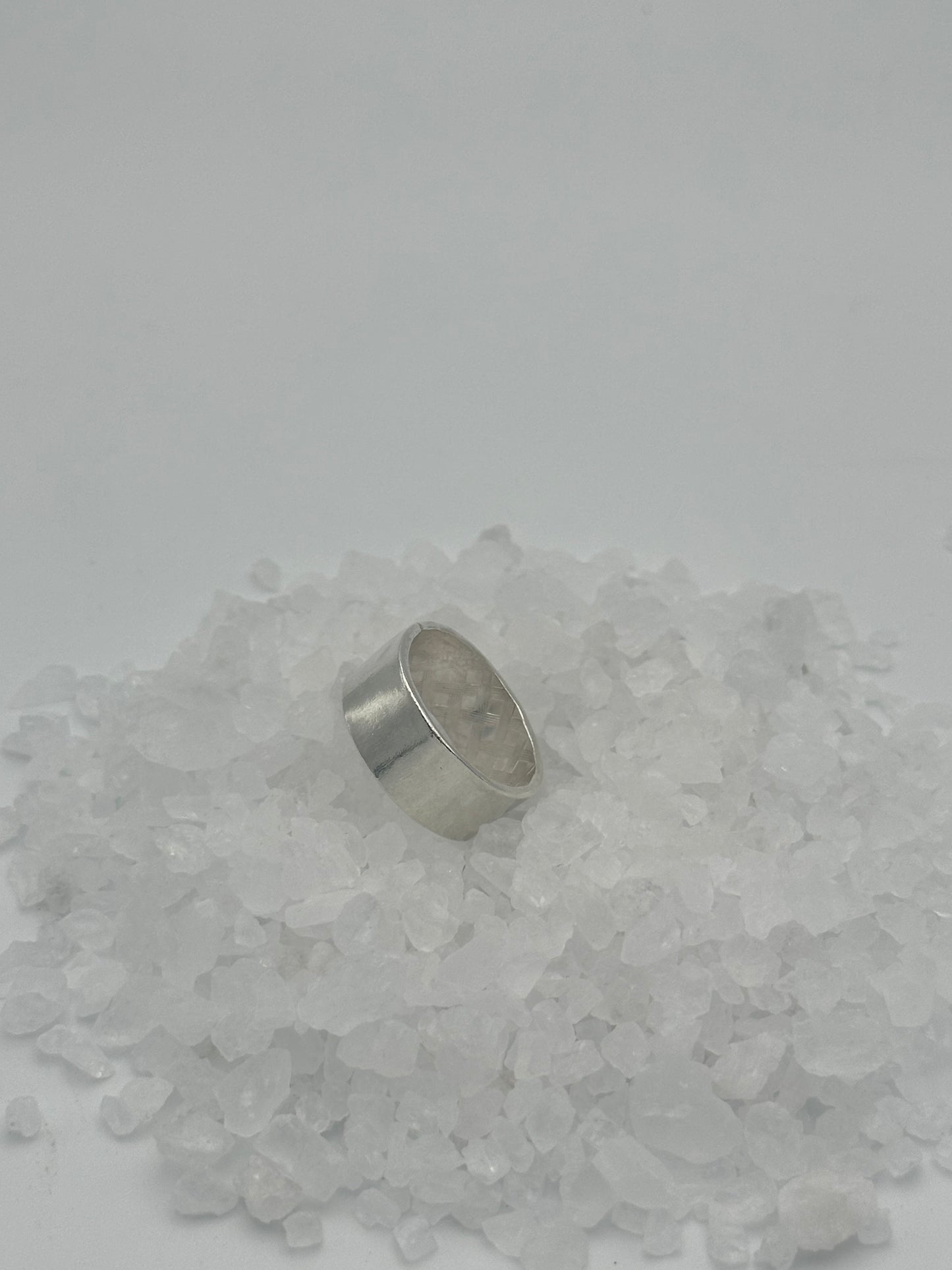 Wide Sterling Silver Band Size 10