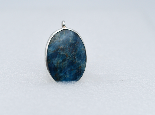 Large Blue Apatite pendant