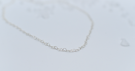 Sterling Silver Heart Chain Necklace