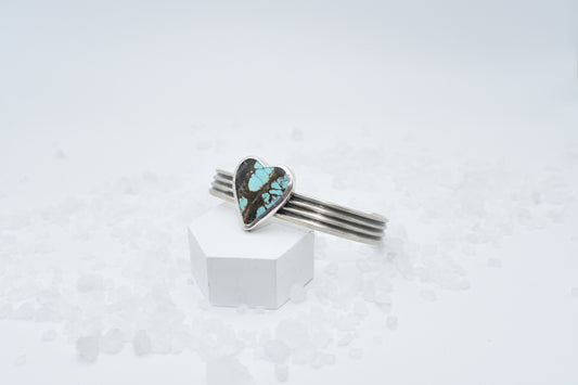 Heart Turquoise Cuff
