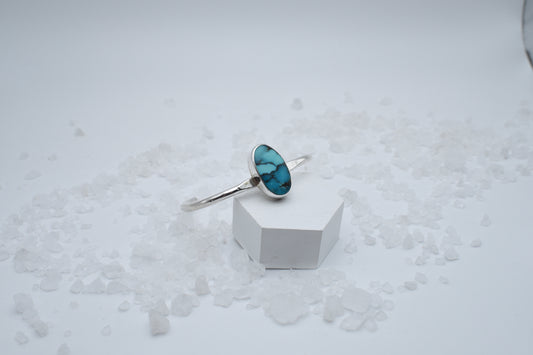 Turquoise and sterling cuff.