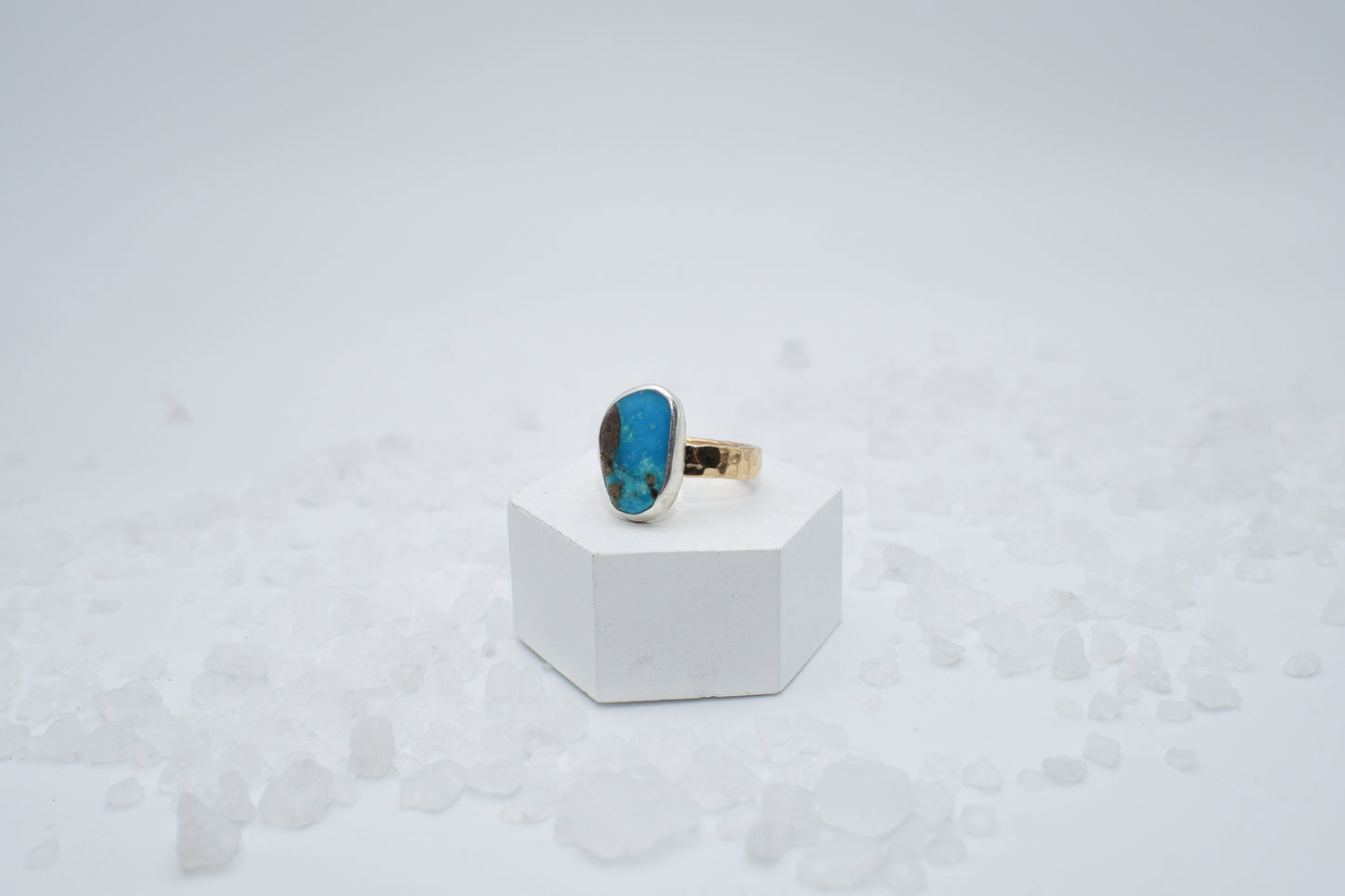 prince Egyptian turquoise and mixed metal size 8