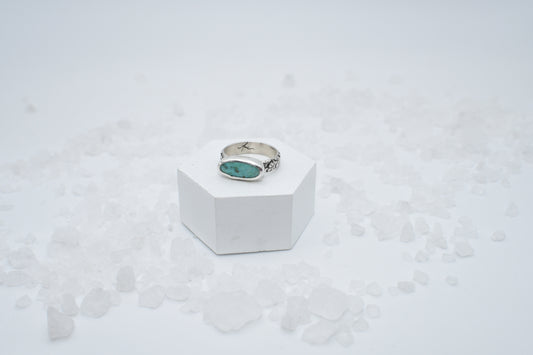 turquoise and sterling ring size 5