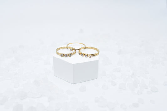 Gold and CZ stackers