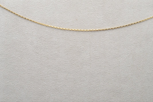 elongated oval rolo chain 16"
