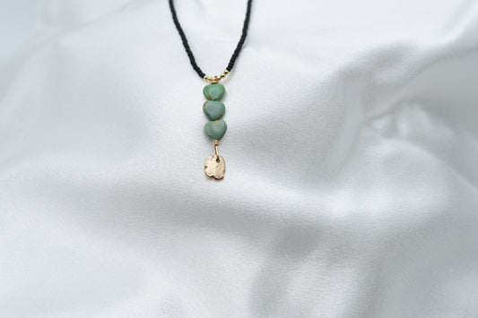 14k and heart turquoise necklace