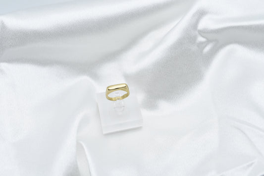 Soft edges bronze ring size 5.5