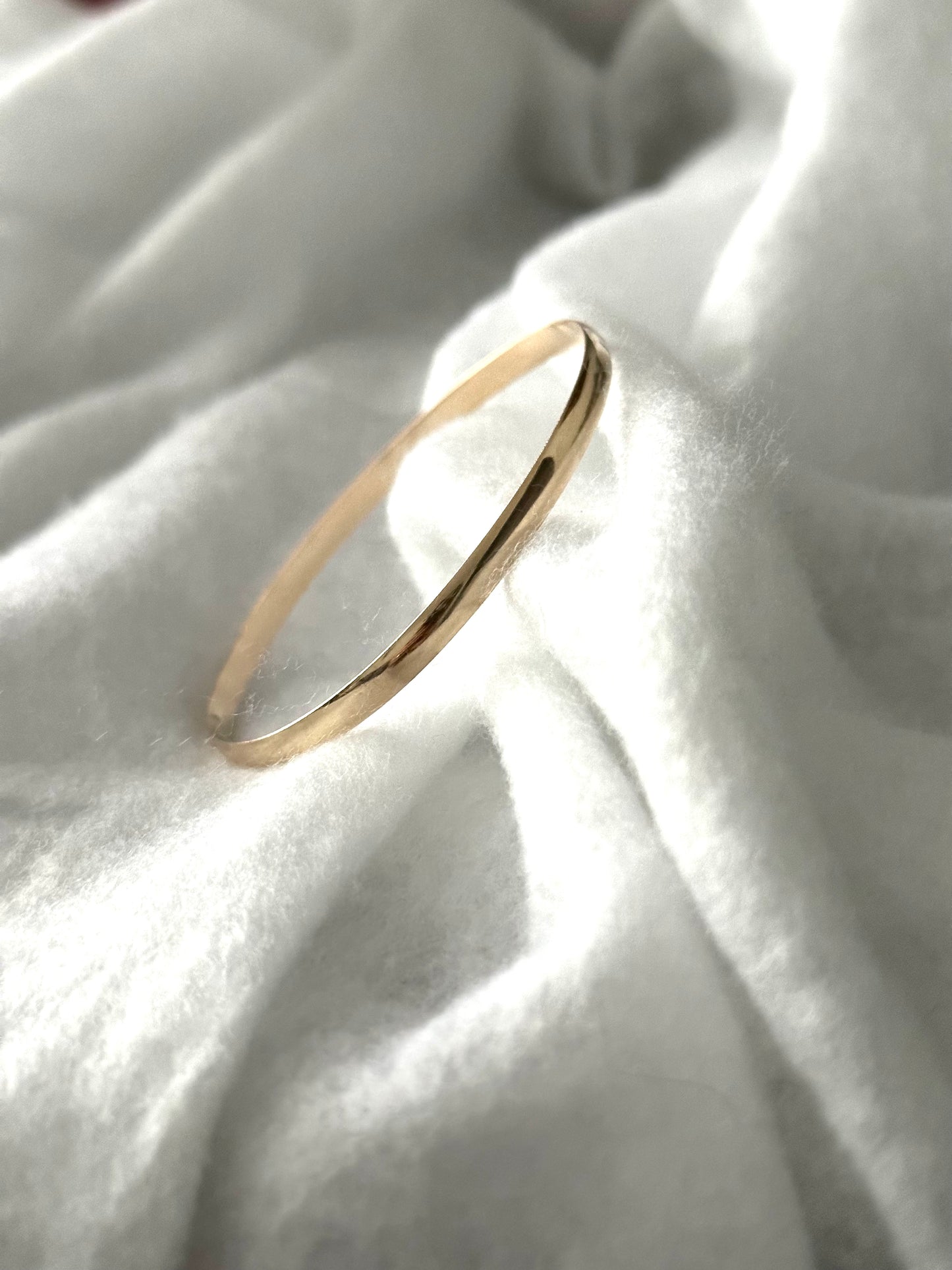 #5 solid 14k gold bangle